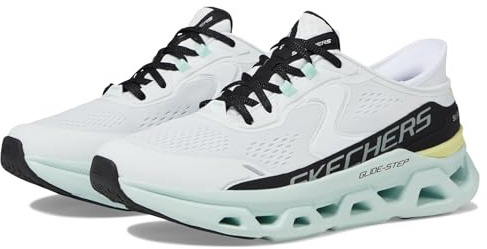 Skechers Women's Glide-Step Atlus Hands Free Slip-ins Sneaker, Wmlt=White/Multi, 7 UK Wide