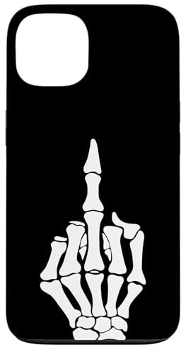 Hülle für iPhone 13 Mittelfinger Skelett Hand Lustig