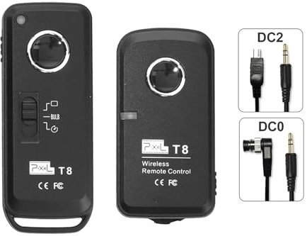 Kabellose Fernauslöser Fernbedienung für Kamera Drahtlos Auslöser für Nikon Df, Z6, Z9, D850, D800, D750, D5300, D3300, D5600, D7200, D7500, Coolpix A