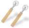 2pcs Roulette Patisserie, Coupe Pâte Roulette avec Manche en Bois Roue de Coupe Ravioli Fabrication de Dentelle de Boulettes Nouilles Rouleau Coupe Pâte pour la Maison la Cuisine