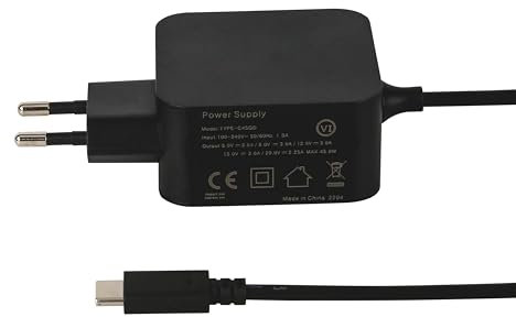 Raspberry Pi 5 USB-C Netzteil 45W, USB-C Power Supply, Raspberry Pi 5 4GB/8GB/16GB