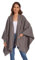 colornival Damen Vorderseitig Offener Schal mit Taschen Weiche Strickjacke für Frühling, Herbst und Winter (Grau)
