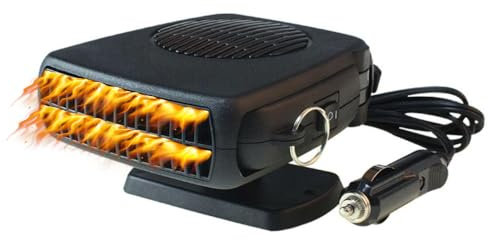 KUWUNG 12v Standheizung Auto, Tragbare Auto Heizung mit kühlung und heizung, 150W Autoheizung, Ventilator kfz Heizlüfter Akku mit Zigarettenanzünder Defogger, Scheibenheizung für LKW Camping Heizung