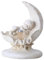 FIYSON Solar Engel Gartenfiguren, LED Engel Jungen Figur, Wetterfeste Fairy Engel Grablichter, Solar Engel Grabschmuck, für Rasen, Hof, Terrasse, Fensterbank, 24x19x18cm