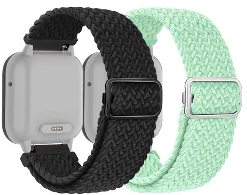 CUNUJIX Geflochten Kinder Armband Ersatz für Xplora X6 Play Armband, Stoff Elastisches Sport Solo Loop Nylon Ersatzband für Xplora X6 Play Mädchen Jungen