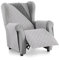 Textil-home Sesselschoner Relax MALU, 1 Sitzer - Reversibel gepolsterter Sofaschutz. Farbe Hellgrau
