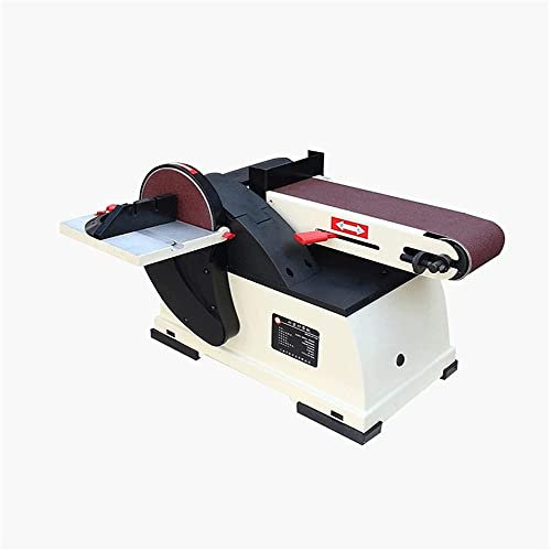 Wood Dust Collector Belt Electric Sander Small Household Fine Wood Desktop Belt Machine Portable Easy to Adjust Disc Sand Electric Polisher for Metal Wood