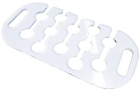 12 Hole Acrylic Champagne Flute Serving Tray With Handles - Weddings, Parties & Catering - 49.5cm x 24.7cm (DS95) (1)