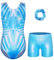 ZNYUNE Turnanzug Mädchen mit Hose Ärmellos Tanzbody Leotard Schnelltrocknend Langlebig für Gymnastik 3-16 Jahren Kinder B331 LightBlue 14A