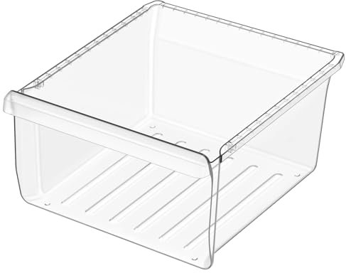 Verbesserte DA97-08693B Kühlschrankschublade kompatibel mit Samsung-Kühlschrankschublade, DA97-08693B Schublade für Samsung-Kühlschrank RS25J500DSR RS261MDRS RS25J500DSG Crisper Schublade, oben