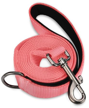 AUDWUD Weich gepolsterter Griff Hundeleine,entlastet die Hand Druck;tragbar,stark,hohe Zugfestigkeit,geeignet für kleine und mittelgroße Hund