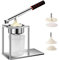Exprimidor rápido manual, exprimidor naranja, exprimidor de zumos, acero inoxidable de grado alimenticio, minimalista, compacto, prensador de frutas con mango ergonómico de EVA