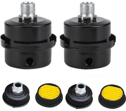 2 Stück Kompressor Schalldämpfer Filter, Luftfilter Für Kompressor, Metall Schalldämpfer Luftkompressor Ansauggewinde, Für Luftkompressor Ersatzteile Kompressor Luftfilter