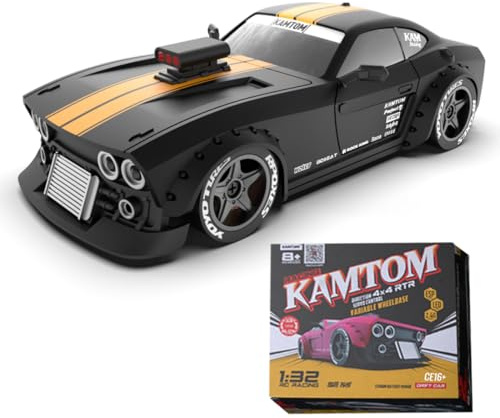 BAUBAUPLAY Drift RC Auto, 1/32 30km/h Maßstab RC Drift Car, 2.4G Vollproportional Mini Racing Drift Auto Spielzeug für Erwachsene - RTR Version