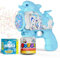 Panamalar Delfine Seifenblasenpistole für Kinder, Seifenblasenmaschine 10.000+ Minuten-Blase mit Lösung/Licht, tragbar, 10 Löcher, Seifenblasen für Partys im Freien, Hochzeit, Ostern, Blau