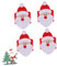 NAMOARLY 4PCS Weihnachtsmann Serviettenringe Aus Vliesstoff Festliche Serviettenhalter Für Weihnachten Perfekte Tischdekoration Für Hotel Und Zuhause Weihnachtsdekoration