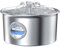 Fuente para Gatos Acero Inoxidable: Bebedero Gatos - 2.6L Fuente Perros Automatico - Silencioso Bebedero Automatico Perro - Dispensador Agua Mascota - Cascada de Flores - con Ventanas de Perspectiva