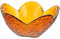 VINTORKY 1 Pieza recipiente de vidrio con borde dorado fruteros fruteira fruit bowl fruits basket vajilla de frutas plato de fruta Brown