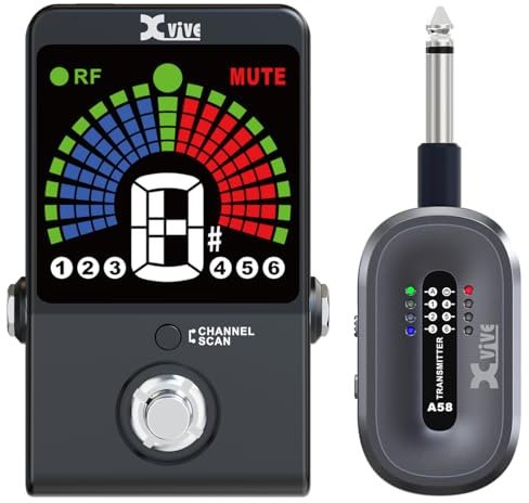 Xvive P58 Kabelloses Gitarren-Pedal-System mit 5,8-GHz-Sender und Pedal-Empfänger