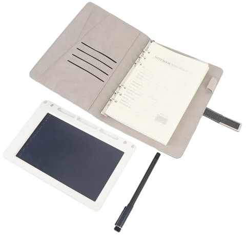 Goshyda Digital Sync Writing Board, Smart Pen Notebook Imposta e Condivisione della Connessione BT5.0 per i Tablet per i Telefoni per l'assunzione di Note (BLACK)