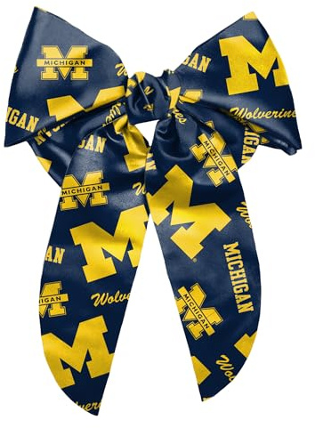 Littlearth NCAA Michigan Wolverines Big Bow Hair Clip