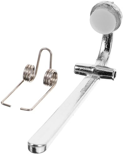 Posaunen Wasserschieber Tastenteil 1 Satz Ersatz mit Feder Silber | Metall und Kunststoff, für Musikinstrumente, Leicht zu Reinigen und Montieren, für Posaunenliebhaber