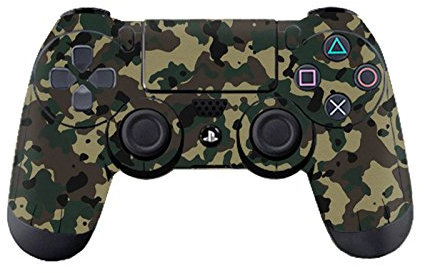 DOTBUY PS4 Design Schutzfolie Skin Sticker Aufkleber Set Styling für Sony Playstation 4 Controller X 1 (Camouflage Black)