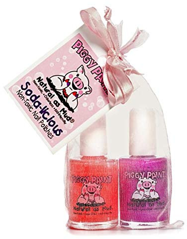 Piggy Paint Soda-licous Kids Nail Varnish Set with 2 Children’s Nail Polishes