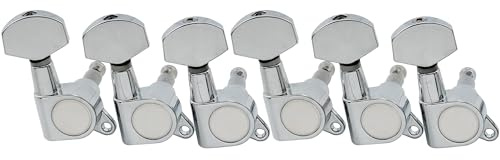 Musiclily Pro R15J-03 6 inline Sealed Tuners Tuning Keys Pegs Set Chrome