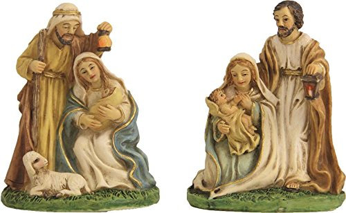Dekop Miniatur Figuren, Modell, 2er Set Krippenblock Hlg. Familie Höhe 5,8cm (444444635092226)