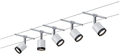 3981 Wire System TubeLED 5x4W Weiß/Chrom matt 230/12V Seilleuchte Seillampe Deckenleuchte Deckenbele