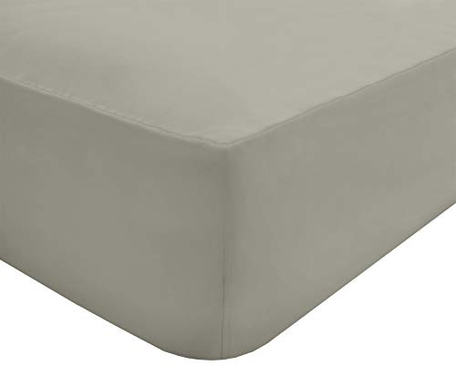 Sleepdown Extra Deep Fitted Sheet Poly Cotton, Natural, King