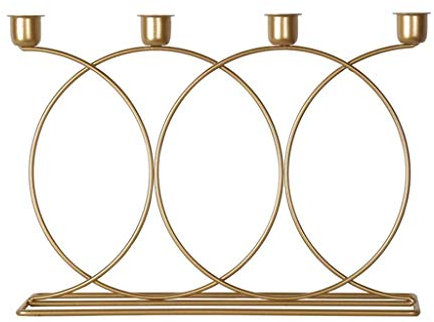 Tubayia Kreative Geometrische Metall Kerzenleuchter Kerzenständer Kerzenhalter Hochzeit Dekoration (4-armig)