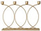 Tubayia Kreative Geometrische Metall Kerzenleuchter Kerzenständer Kerzenhalter Hochzeit Dekoration (4-armig)
