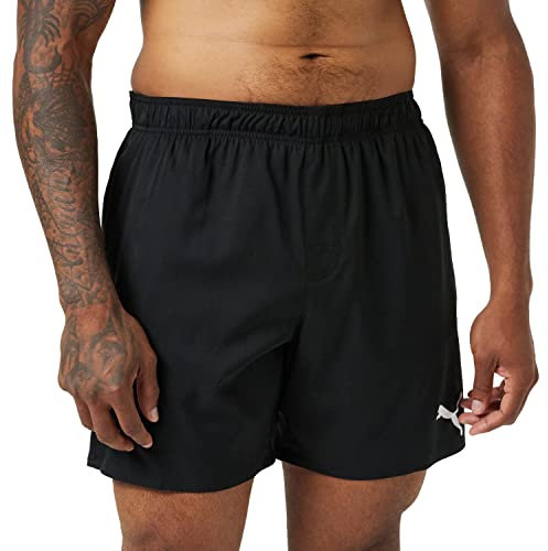 PUMA Herren Mid Shorts voor heren Swim Trunks, Schwarz, L EU