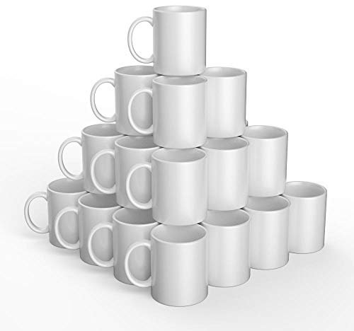 36 Keramikbecher zum Anpassen Weiß 340 ml - Cricut