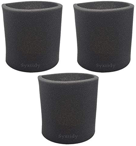 3 Stück 90585 Schaumstoffhülse VF2001 Schaumstoff-Ersatzfilter für Nass- und Trockensauger, passend für die meisten Shop-Vac, Vacmaster & Genie Shop Staubsauger, ersetzt Teilenummer 9058500
