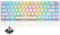 T8 RGB Gaming Keyboard 60% | Linear Optical Red Switches | Mini 60 Percent Wired Mechanical Keyboard | 18 Chroma LED Backlit Illuminated Keyboard | Compact 68 Keys | Detachable USB-C Cable | White