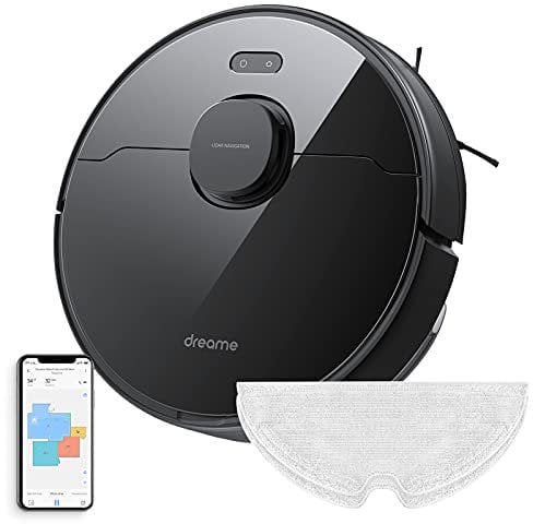 Dreame D9 Max Robot Aspirapolvere,2 in 1 Aspirapolvere Robot Lavapavimenti con Navigazione Intelligente, Potenza di Aspirazione 4000 Pa, Silenzioso, Peli di Animali, Pavimento Duro