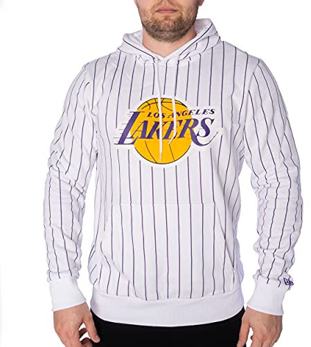 New Era Hoodie - NFL MBA MLB - Kapuzenpullover - Football Basketball Baseball - Limited Edition (Los Angeles Lakers White, XXL)