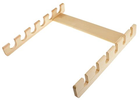 Amagogo Angelrutenhalter Aus Holz Rutenhalter für Angelruten An Der für 6