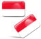 SkinoEu 2 x 3D Aufkleber Monaco Flagge Fahne F 213