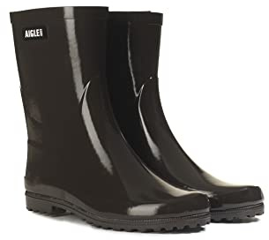 Aigle Women's Eliosa Bottil Rain Boot, Cocoa Brown, 41 EU