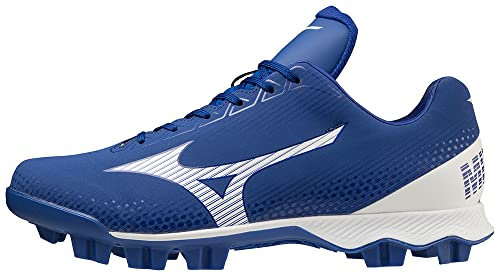 Mizuno Wave Lightrevo Baseballschuh für Herren, Royal-White, 45 EU