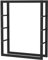 SCHMIDT security tools Kaminholzregal 80x25x100cm Stahl Schwarz Brennholzregal Holzstapelhilfe Holzunterstand Holz-Regal