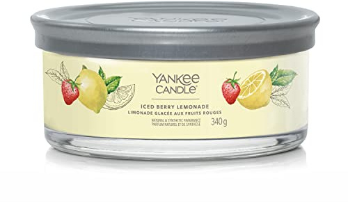 Yankee Candle Signature Scented Candle | Iced Berry Lemonade Multi-Wick Tumbler Candle | Soy Wax Blend Long Burning Candle | Perfect Gifts for Women (1630085E)