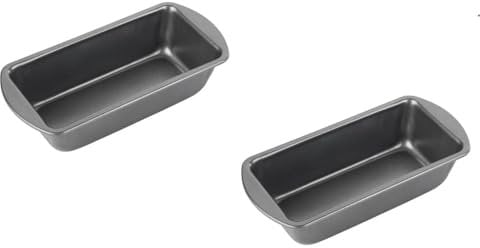 Chef Aid Non-Stick Set of Two, 1lb/454g Loaf Tins, Grey