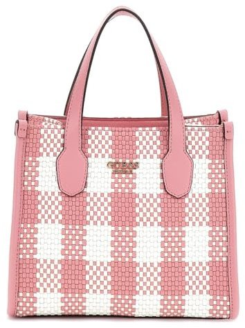 GUESS Silvana 2 Compartment Mini Tote XS Pink Multi