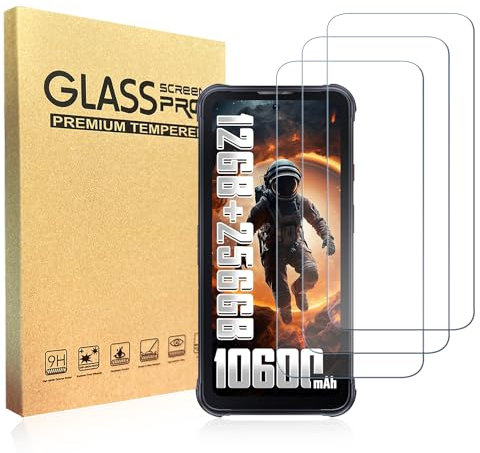 hxeyraal para Cubot KingKong 8 Protector de pantalla de vidrio templado mejorado de 0,33 mm antiarañazos sin burbujas HD Claridad Protector para Cubot KingKong 8 3 Pack