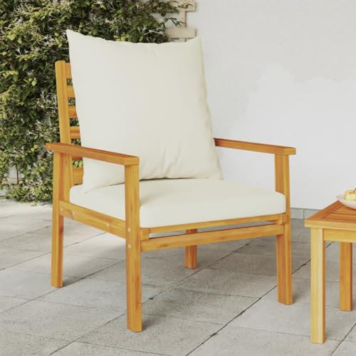 ZEYUAN Gartensessel 2 Stück mit Kissen aus massivem Akazienholz, Gartenstühle, Gartenstühle, Relaxsessel für den Garten (SPU:366375)